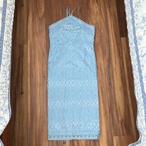 Boohoo cute light blue dress